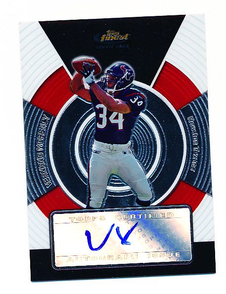 2005 Finest Ftbl.- #183 Verand Morency AU RC, Texans