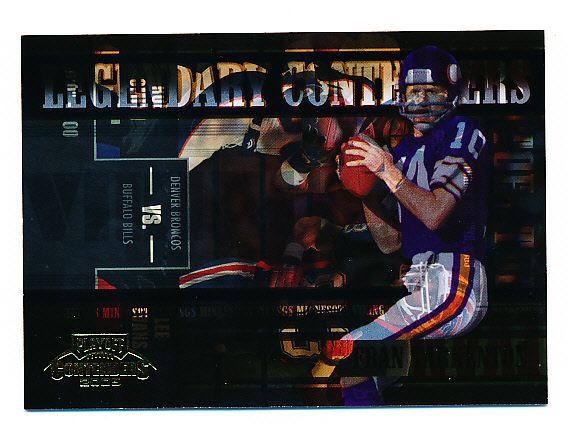2005 Playoff Contenders Ftbl.- Error Card- Front Double Printed with Two Diff. Insert Cards! 