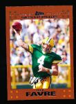 2007 Topps Ftbl.- “Copper” Parallel Insert- #19 Brett Favre, Packers- #561/2007