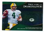 2009 Upper Deck Icons Ftbl.- “Decade of Dominance Silver”- #DD-FA Brett Favre, Packers- #305/450