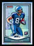 2010 Bowman Chrome Ftbl.- “Rookie Refractor”- #BCR4 Golden Tate, Seahawks- #32/99