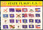 1966 H.E. Harris & Co. “50 State Flags of the U.S.” Unopened Retail Pack of Perforated Sticker Stamps