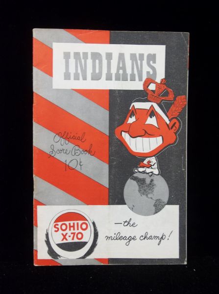 July 20, 1949 New York Yankees @ Cleveland Indians Bsbl. Score Book