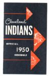 1950 Erin Brew Cleveland Indians Bsbl. Schedule