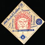 1952 Cleveland Indians Plastic “Baseball Emblem/ Ice Scraper” on Original Retail Card