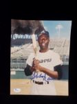 Hank Aaron Autographed Color 8” x 10” Atlanta Braves Bsbl. Photo- JSA Authenticated