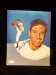 Bob Feller Autographed Color 8” x 10” Cleveland Indians Bsbl. Photo- JSA Authenticated