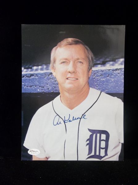 Al Kaline Autographed Color 8-½” x 11” Detroit Tigers Bsbl. Photo- JSA Authenticated