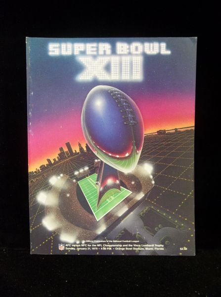 January 21, 1979 Super Bowl XIII NFL Program- Pittsburgh vs. Dallas
