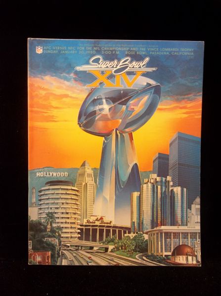 January 20, 1980 Super Bowl XIV NFL Program- Pittsburgh vs. L. A. Rams