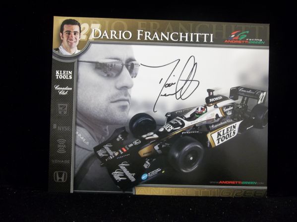 Dario Franchitti Autographed Klein Tools Racing 8” x 10” Handout