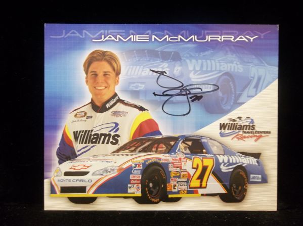Jamie McMurray Autographed Williams Travel Centers Racing 8” x 10” Handout