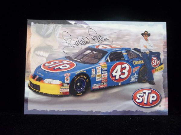 Richard Petty Autographed STP Racing 6” x 9” Handout- JSA Authenticated