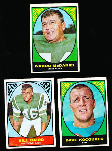 1967 Topps Fb- 5 Diff.