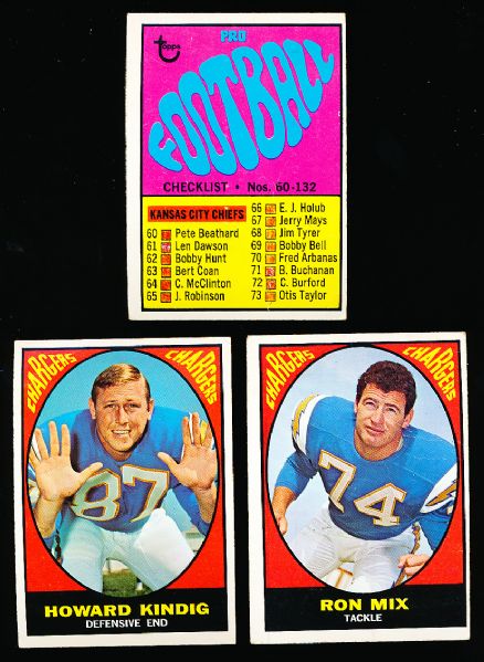 1967 Topps Fb- 16 Cards