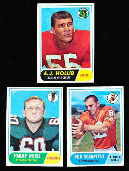1968 Topps Fb- 20 Cards