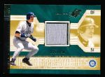 2002 SPx Bsbl. “Super Stars Swatches Gold” #165 Ichiro Suzuki- #125/150