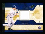 2002 SPx Bsbl. “Super Stars Swatches Gold” #174 Mike Piazza- 2 Cards