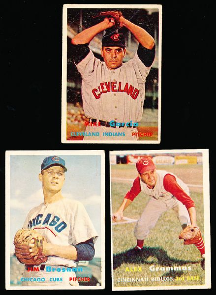 1957 Topps Bb- 5 Cards