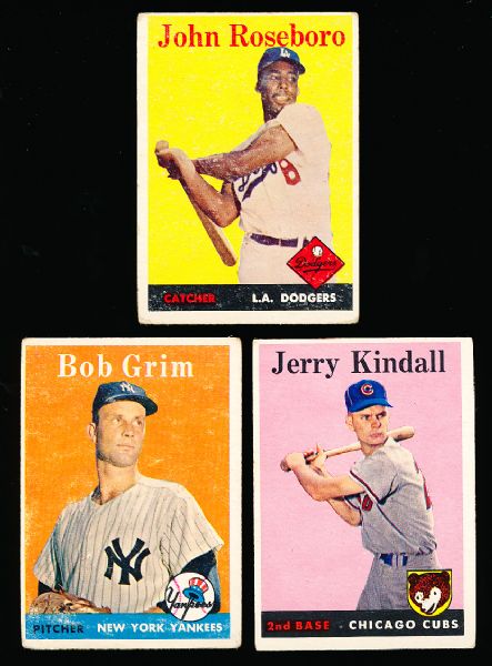 1958 Topps Bb- 25 Diff.