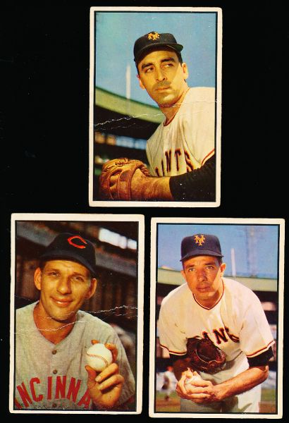 1953 Bowman Bb Color- 3 Diff.
