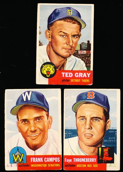 1953 Topps Bb- 4 Diff.