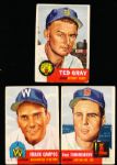 1953 Topps Bb- 4 Diff.