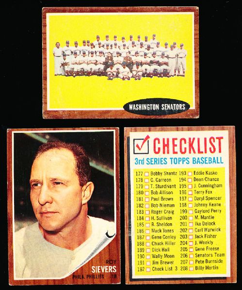1962 Topps Bb- 37 Diff.