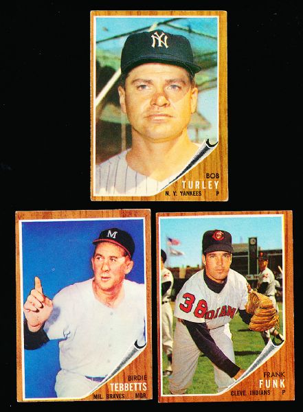 1962 Topps Bb- 7 Diff. Hi#’s