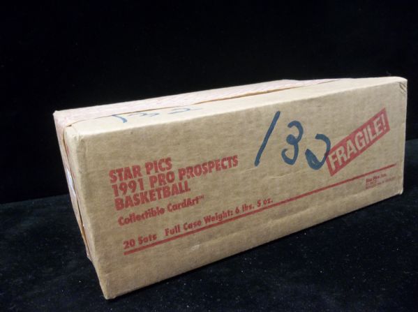 1991 Star Pics Pro Prospects Basketball Factory Sealed Set Case of 20 Sets