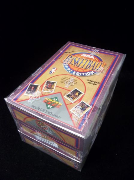 1991-92 Upper Deck Basketball- Three Unopened Low Series Wax Boxes