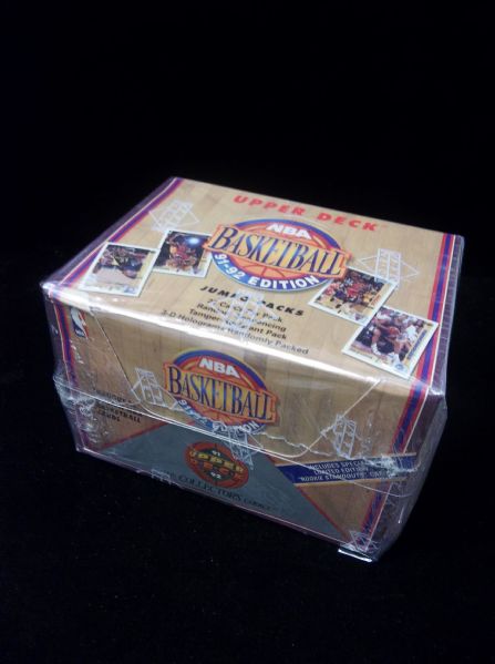 1991-92 Upper Deck Basketball- 1 Unopened Low Series Jumbo Pack Box