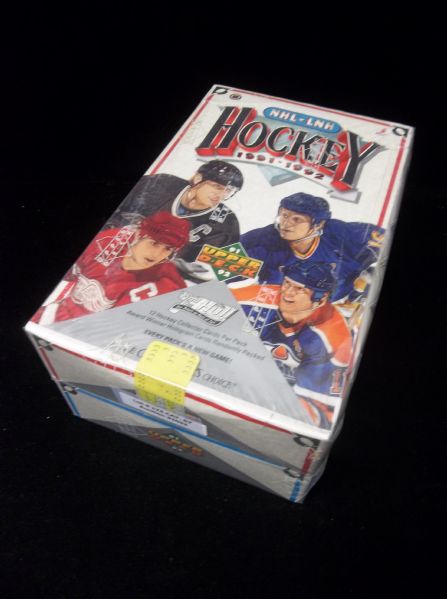 1991-92 Upper Deck Hockey- 1 Unopened Wax Box From Both Series