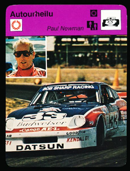 1980 Finland Sportscaster Cards- Autourheilu (Auto Racing)- #95-2278 Paul Newman