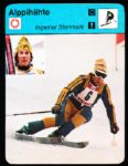 1977-80 Finland Sportscaster Cards- 2 Diff. Alppihiihto (Alpine Skiinng)- 2 Cards