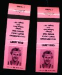 1980 Liberty Match Covers- Larry Bird- (Pink)- 7 Match Covers