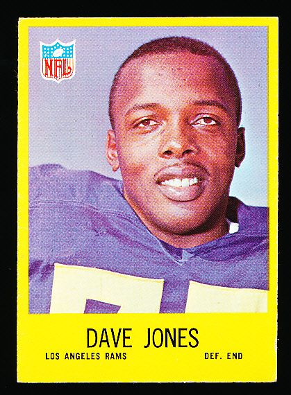 1967 Philly Fb- #90 Deacon Jones, Rams- 4 Cards