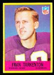 1967 Philly Fb- #106 Fran Tarkenton, Vikings- 3 Cards