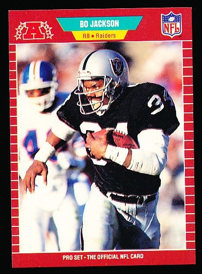 1989 Pro Set Fb- #185 Bo Jackson- 100 Cards
