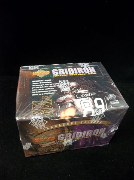 1995 Upper Deck Gridiron Fantasy Football Game- 1 Unopened Inaugural Edition Box