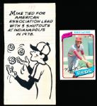 1980 Topps Bsbl. “Comic Art”- #199 Mike LaCoss, Reds