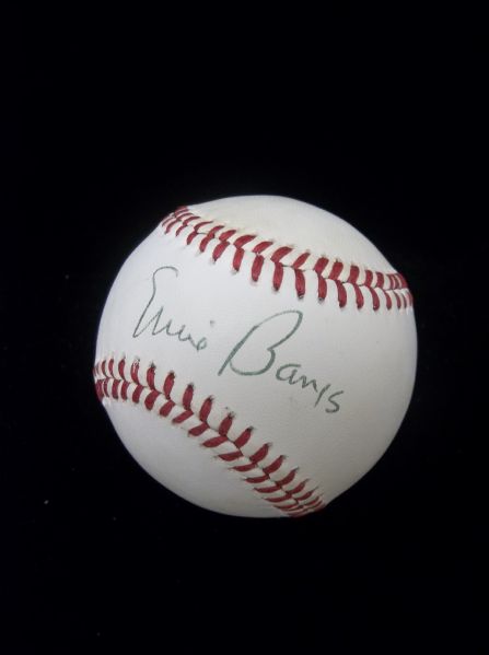 Ernie Banks Autographed Official NL Bart Giamatti Bsbl.