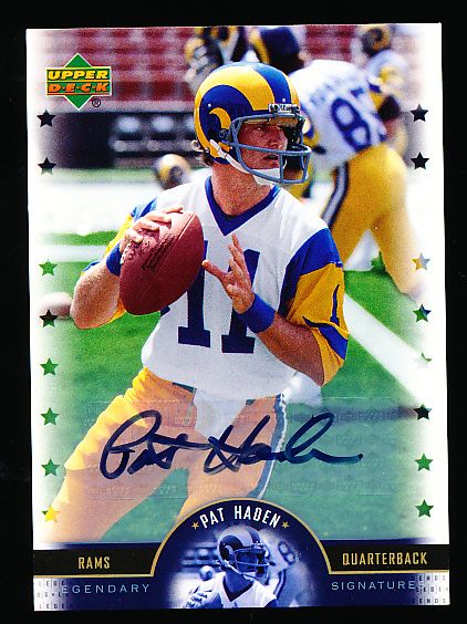 2005 Upper Deck Legends “Legendary Signatures” #PH Pat Haden, Rams