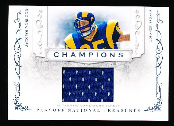 2008 Playoff National Treasures Ftbl. “Champions” #16 Jack Youngblood, Rams- #21/25!