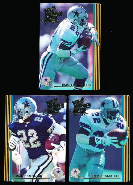 1993 Action Packed Ftbl. “Emmitt Smith Promos”- 1 Complete Set of 5 Cards