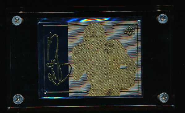1993 Upper Deck Ftbl. “24 Kt. Gold” #2 Emmitt Smith, Cowboys