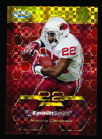 2003 Finest Ftbl. “Gold X-Fractor” #14 Emmitt Smith, Cardinals
