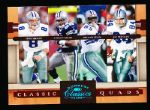 2008 Donruss Classics Ftbl. “Classic Quads Platinum” #1 Aikman/ E. Smith/ Irvin/ Novacek, Cowboys- #8/25!