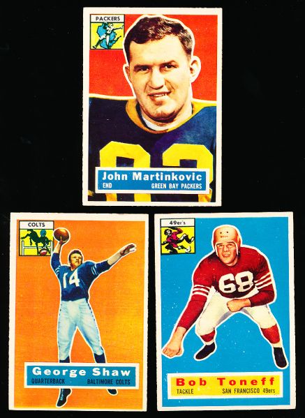 1956 Topps Football- 19 Asst.