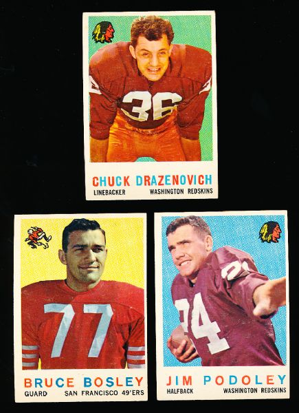 1959 Topps Fb- 12 Diff.